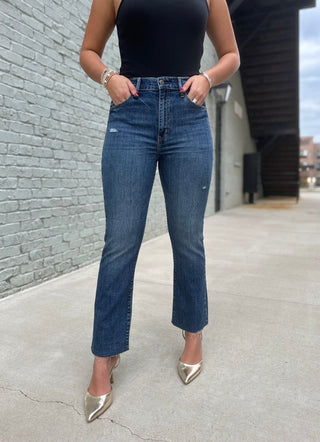 Daze Denim | Shy Girl High Rise Crop Flare Vintage