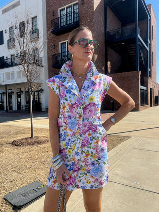 Olivaceous | Delightful Florals Dress