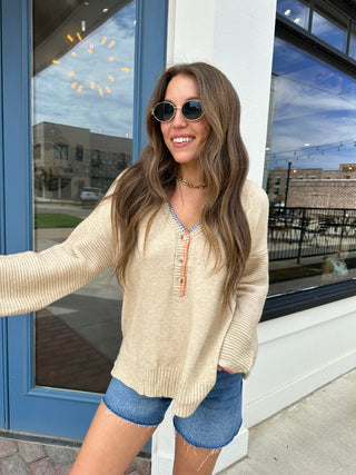 Just A Stitch Sweater Oatmeal