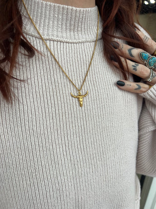 Gina Carmen | Lainey Bull Skull Necklace