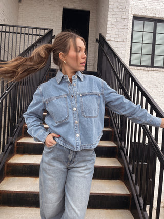 Strait Denim Top