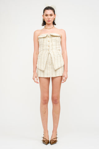 Sofie The Label | Junie Tweed Corset Top Ivory