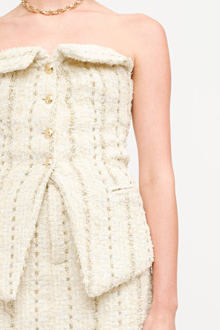 Sofie The Label | Junie Tweed Corset Top Ivory