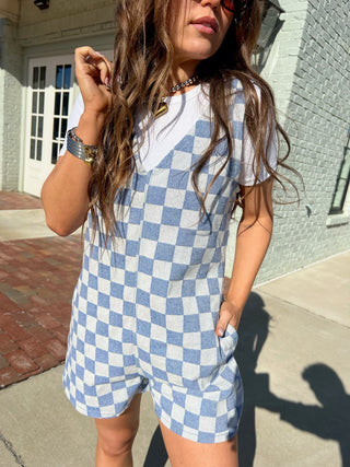 Checkered Love Romper