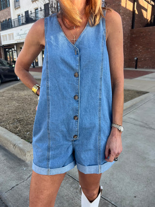 Moroney Denim Romper