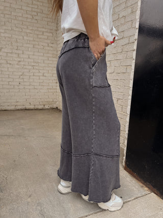 Mia Wide-Leg Pants Ash