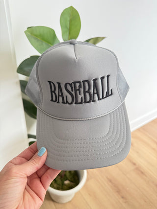 Breezy | Baseball Gray Trucker Hat