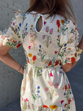 THML | Cottage Garden Midi Dress