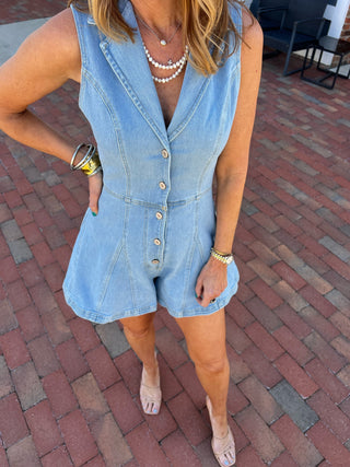 Kayleigh Denim Romper