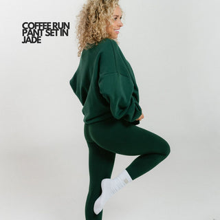 PRE-ORDER Foxy Kind | Coffee Run Pant Set Jade