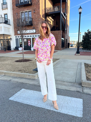 Lavender Haze Floral Top