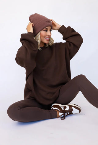 PRE-ORDER Foxy Kind | Coffee Run Pant Set Chocolate