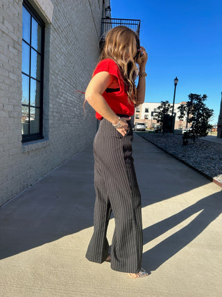 So Chic Pinstripe Pants