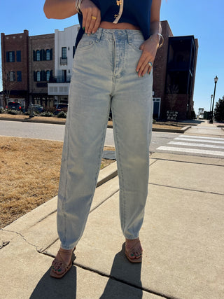 Habitual | Evie High Rise Barrel Crop Jeans