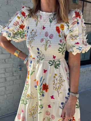 THML | Cottage Garden Midi Dress