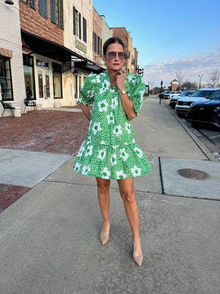 Spring Time Dress Green