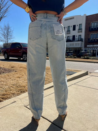 Habitual | Evie High Rise Barrel Crop Jeans