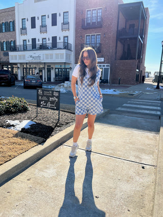 Checkered Love Romper