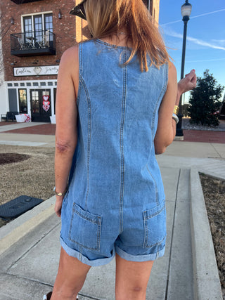 Moroney Denim Romper