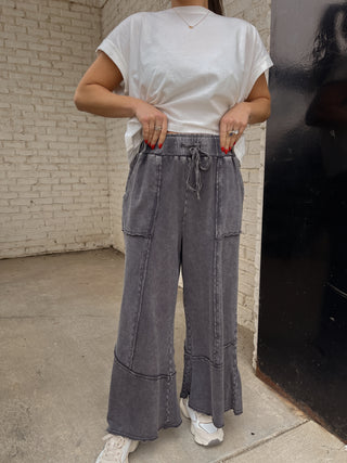 Mia Wide-Leg Pants Ash