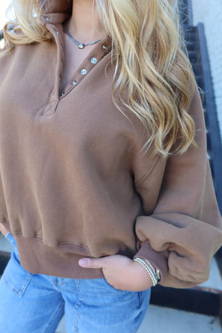 This is the One Sweatshirt Brown