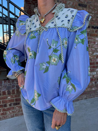 Sweet Serenity Blouse Periwinkle