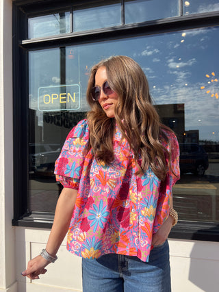 OLIVACEOUS | Floral-mania Top