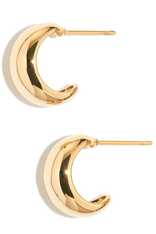 Girly | Dainty Brass Hoop Earrings