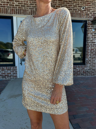 Z Supply | Andromeda Sequin Dress Champagne