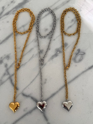 Pre-Order | XL WRAP AROUND HEART NECKLACE | Chan Sutt Jewelry