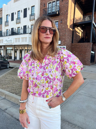 Lavender Haze Floral Top