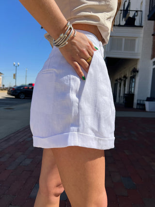 OLIVACEOUS | Paxton Linen Shorts