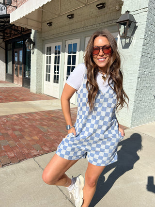 Checkered Love Romper