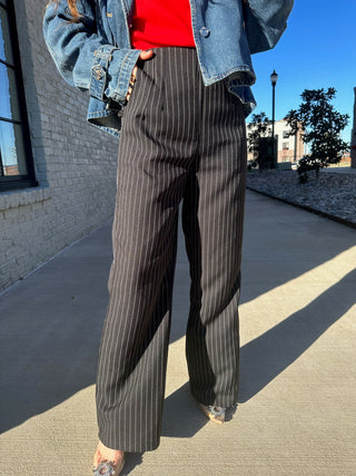 So Chic Pinstripe Pants