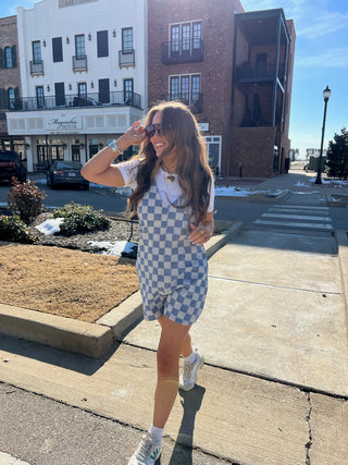 Checkered Love Romper