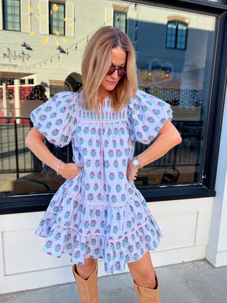 ENTRO | Lavender Lane Printed Dress