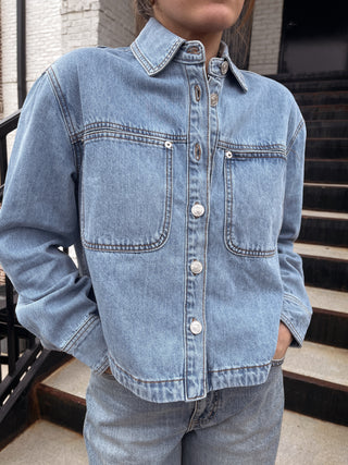 Strait Denim Top