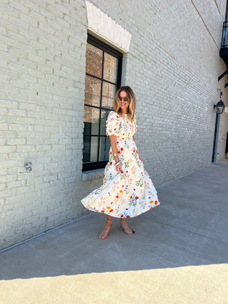 THML | Cottage Garden Midi Dress