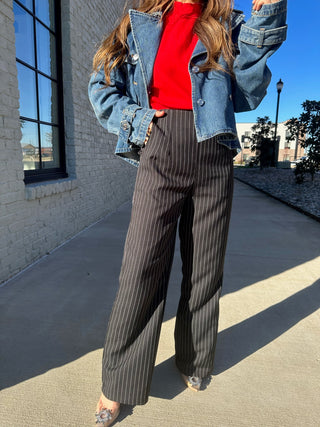 So Chic Pinstripe Pants