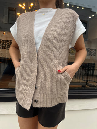 Cozy Knit Sweater Vest Top