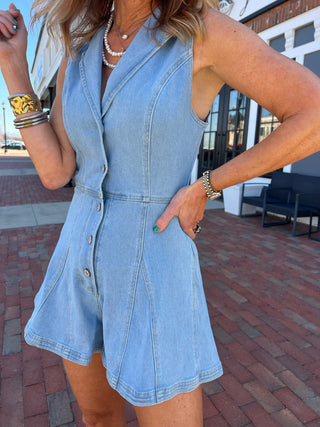 Kayleigh Denim Romper