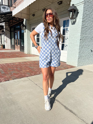 Checkered Love Romper