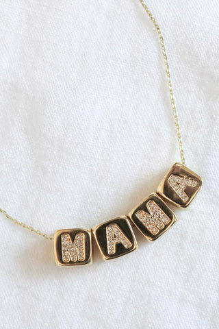 Kinsey Designs | Block Necklace - MAMA Gold