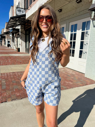 Checkered Love Romper