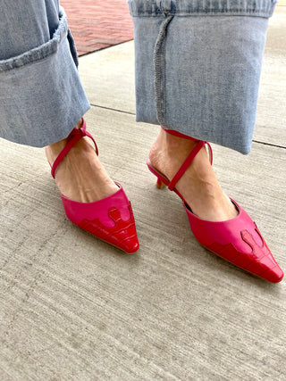 Matisse | Florence Heeled Mule Red/pink