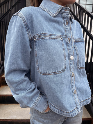 Strait Denim Top