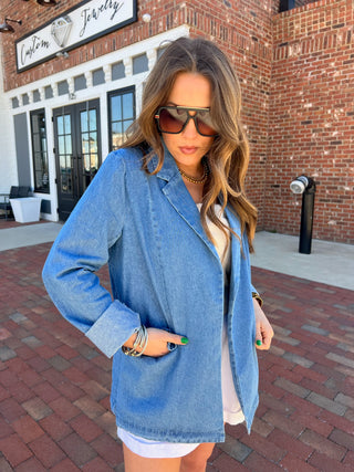 Steve Madden | Payton Blazer Chambray