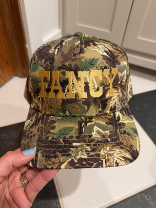 Breezy | Camo Hat with Champagne Fancy