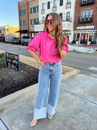 Ray of Sunshine Top Pink