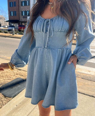 Sadie & Sage| Skyline Chambray Romper